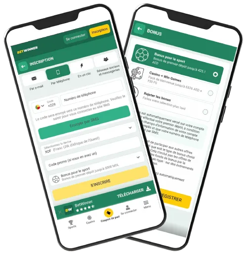 Activer code promo à l’inscription Betwinner Afrique