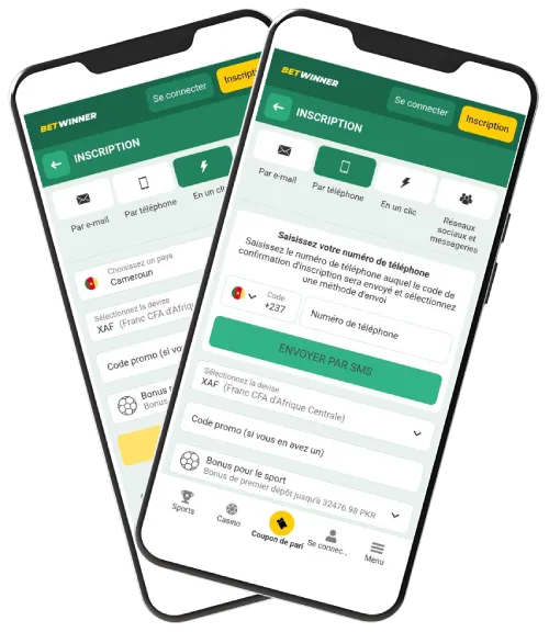 Inscription par numéro de téléphone Betwinner